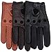 Gants en Cuir véritable pour Hommes, entraînement de Poids, Cyclisme, Gants de Fitness, Gants d'hiver en Cuir Super Doux sans Doublure, Gant Court Classique-XL_Noir Iteration