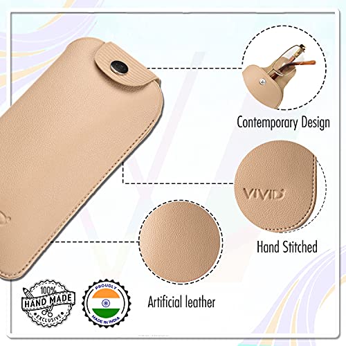 Image of Unisex Specs Self Button Eyewear Dabbi Artificial Leather Soft Case Cover