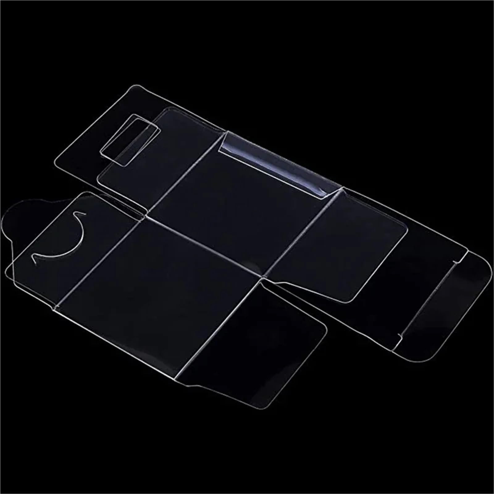 20/50 scatole quadrate trasparenti in plastica per imballaggi regalo, caramelle, scatole regalo di nozze (10 x 10 x 10 cm, 20 pezzi)