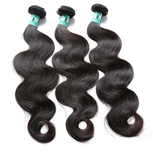 Msbeauty Hair 10A Brazilian Virgin Hair Body Wave 3 Bundles 14 16 18 inch Unprocessed Virgin Human Hair Weave Virgin Hair Extensions