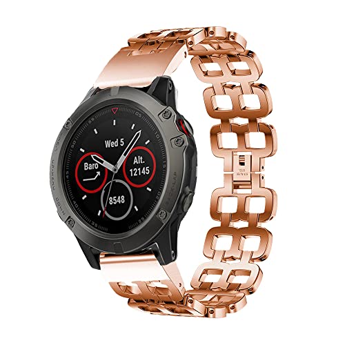 Banda de reloj de 26 mm de acero inoxidable compatible con 6X Pro 7