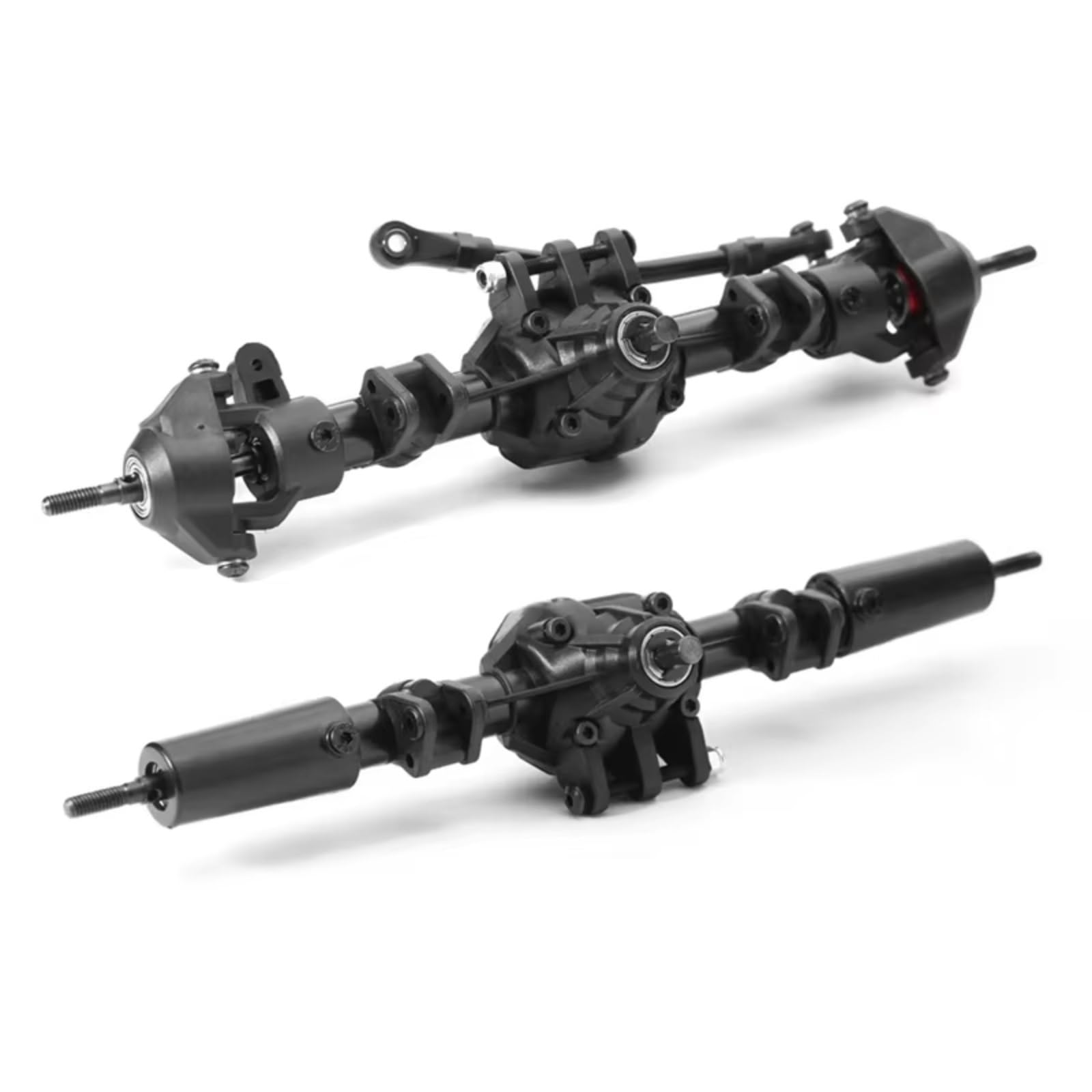 RC Vorder Hinter Achse Für Axial Für SCX10 II 90046 90047 1/10 RC Crawler Auto Upgrade Teile Zubehör 2 Stück Vorne Hinten Differentialachse