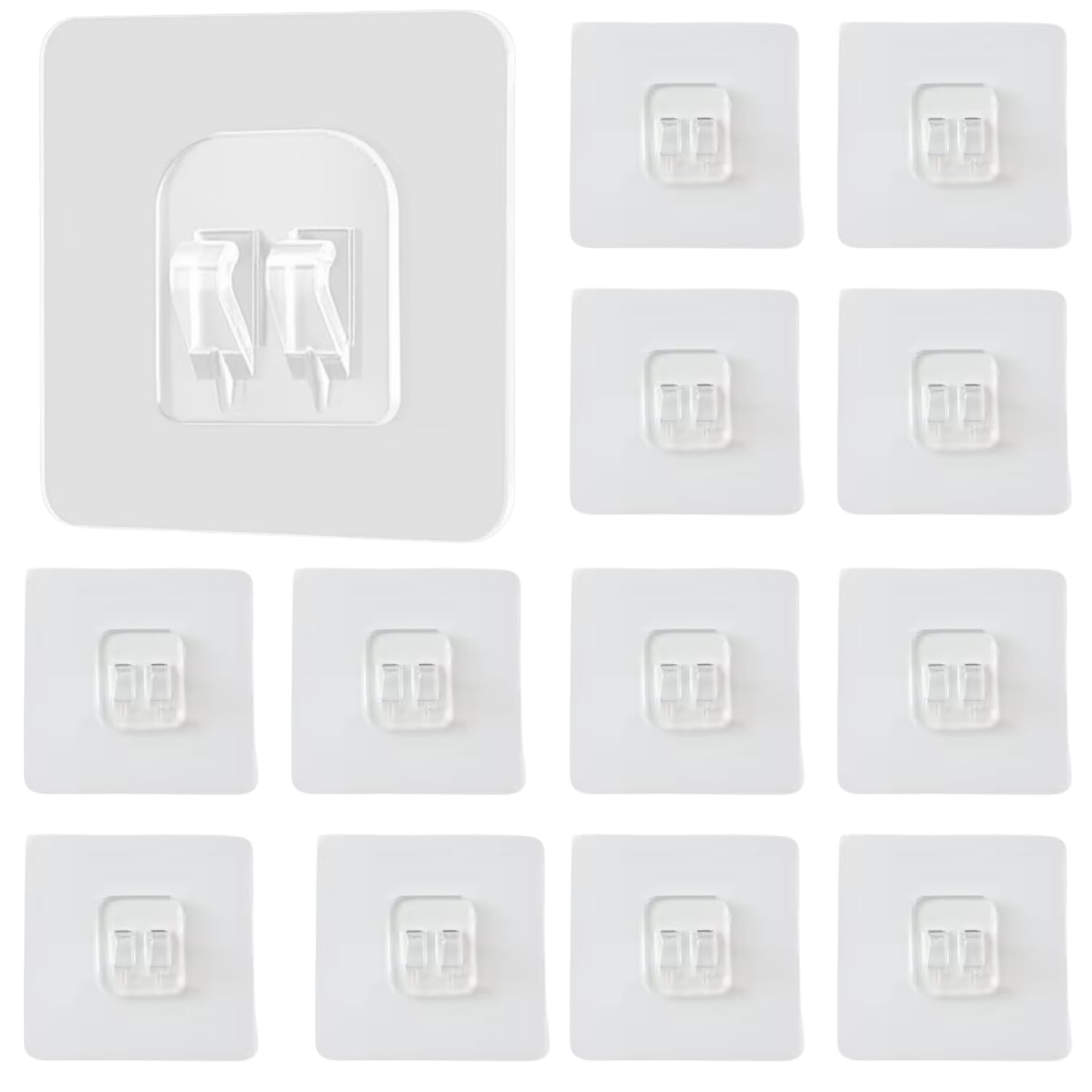 YUMUN 8 Pcs Adhesive Hooks Heavy Duty Wall Hooks, Nail Hook for Hanging Coat, Hat,Towel Robe Hook Rack Wall Mount- Bathroom and Bedroom Hooks for Wall Without Drilling (Nail Hook Trasparent 8 Pack) (B0BBVMGH4P) Amazon Price History, Amazon Price Tracker