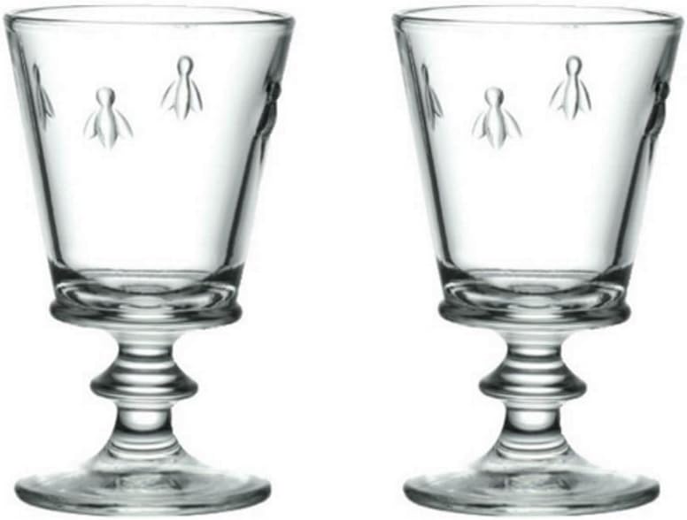 La Rochere Bee Stemmed Red Wine Glass Glasses Goblet 240ml, Set of 2 - 14cm