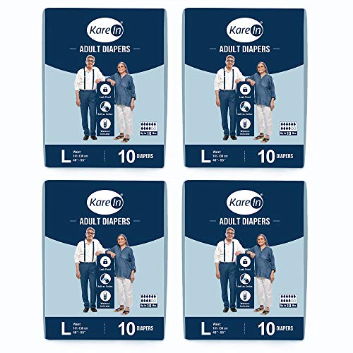 Image of KareIn Kare In Adult Diaper Large,Waist Size 101-139Cm (40 inch-55 inch),High Absorbency 40 Pcs