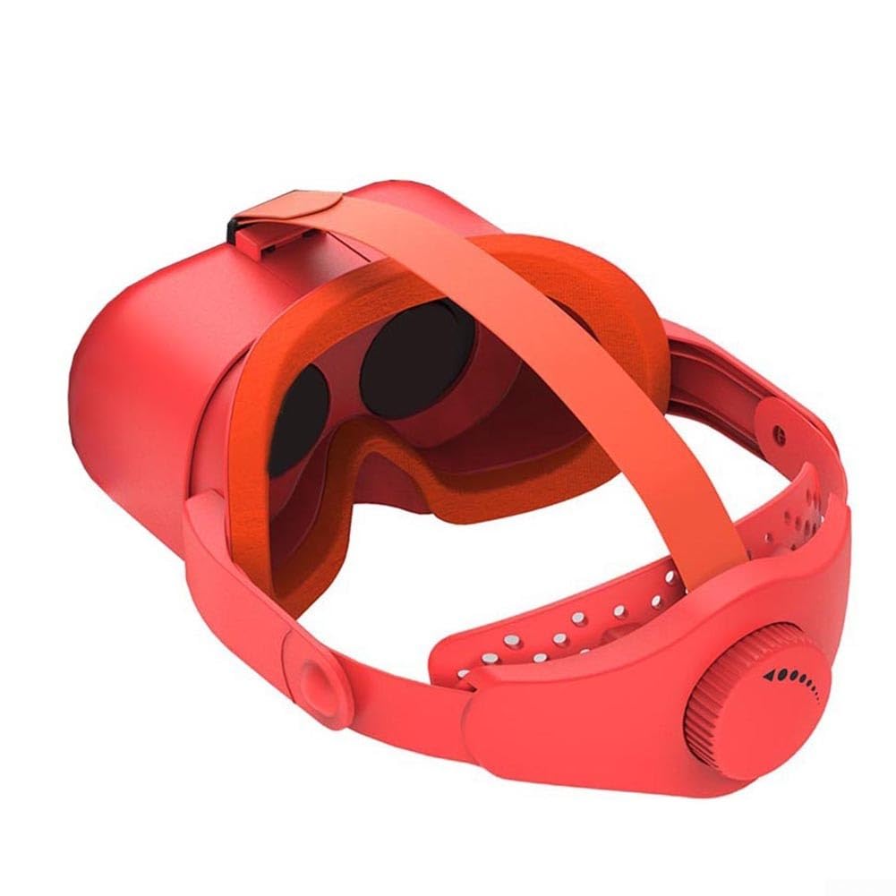 Auriculares VR para Nintendo Switch, lentes HD ajustables y ajuste cómodo con correa segura, compatibles con consola Switch para una experiencia de juego inmersiva (naranja y azul)
