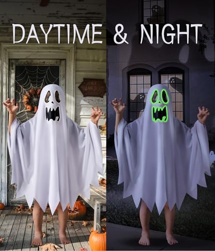 Disfraz unisex de fantasma para niños y niñas miniatura 2