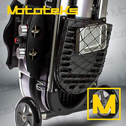 Mototeks, Inc. Portable BBQ Grill Propane Matchless Lighting Foldable CART for Camping Outdoor (Black)