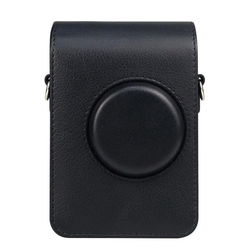 Protective Camera Case for Fuji-Film Insta-x Instant Mini EVO Vertical PU Leather Bag with Adjustable Shoulder Strap-Black-picture-33