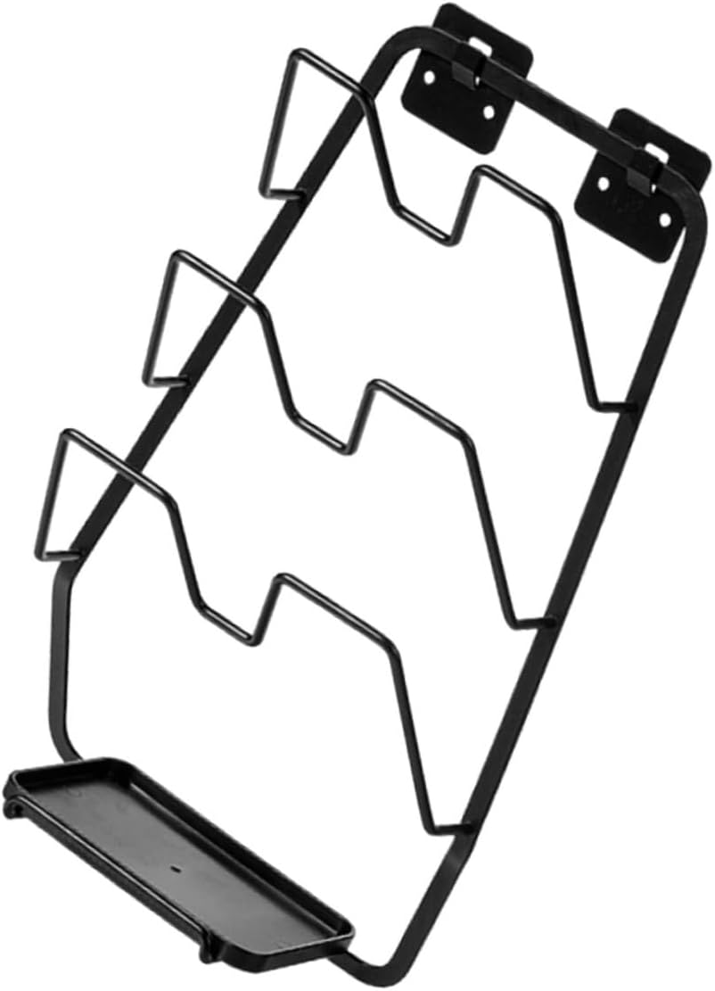 Wall-mounted Pot Lid Holder Rack Practical Kitchen Storage for Cutting Boards and Pot Covers No Easy to Clean Space-saving Organizer for Home Use