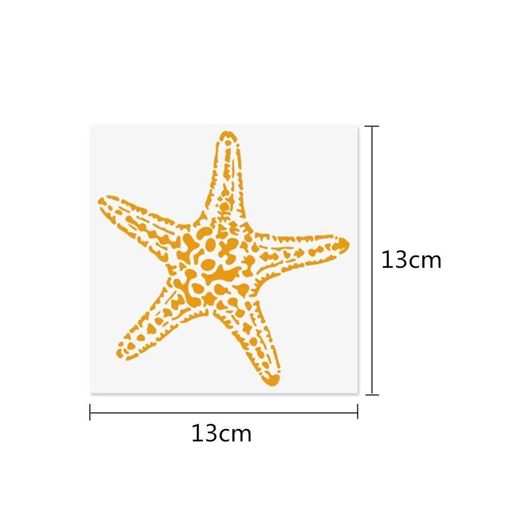 Buy 8 Pieces Reusable Plastic Stencil Painting Stencils Tool Sea