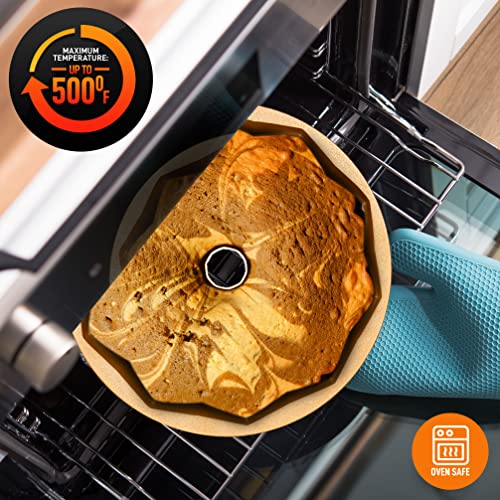 Nutrichef French Wreath Fluted Bundt Cake Pan, Extra Thick And Non Stick Aluminum Bakeware With 2 Layers Of Non Stick Coating For Easier Release, Uniform Baking And Browning #TOP5