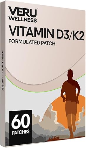 Veru Wellness Parche esencial D3/K2 - Soporte bariátrico D3 K2 (parche 60)