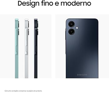 Smartphone Samsung Galaxy A06 128GB, 4GB RAM, Processador Octa