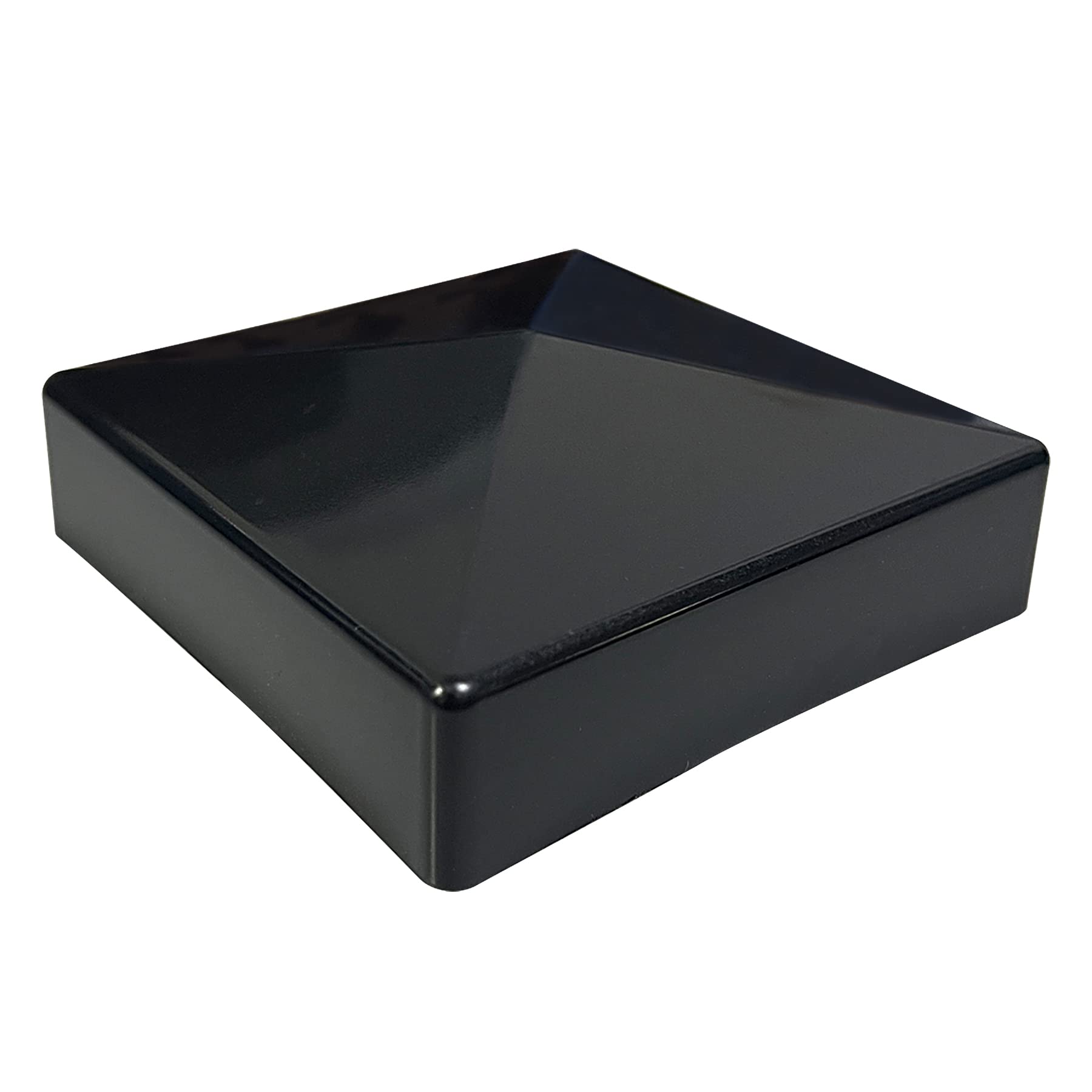 4er Set Vinyl-Pyramiden-Pfostenkappen – Für 8,9x8,9 Cm Zaunpfosten, Weiß, Pflegeleicht