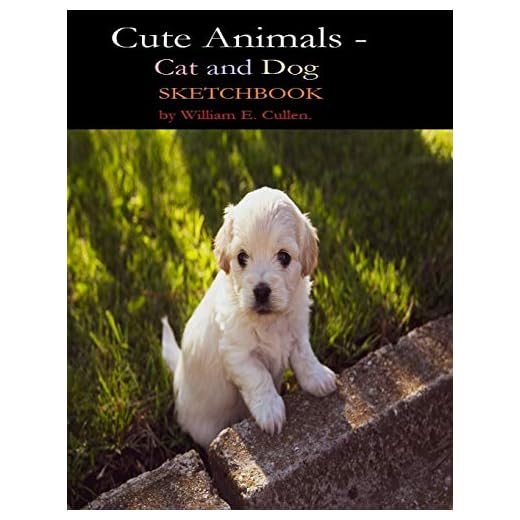 CUTE ANIMALS - CAT AND DOG SKETCHBOOOK: SKETCHBOOK OF 120 PAGES 8.5"X11"