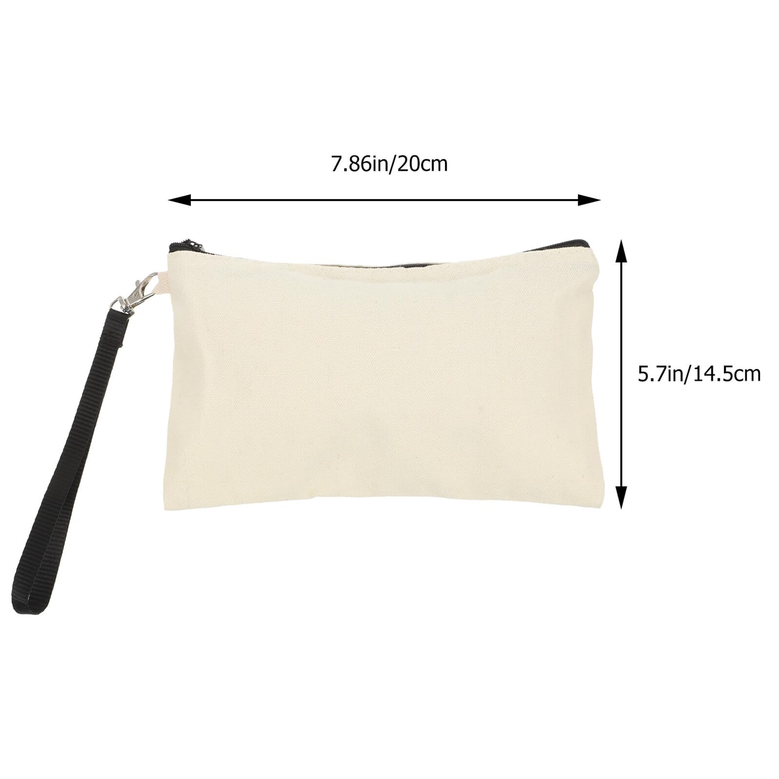 Hohopeti Borsa Per Cosmetici Da Viaggio Cerniera 10 Pezzi Astuccio Per Trucchi a Sublimazione in Tela Piccola Portatile Per Accessori Toeletta e Matite