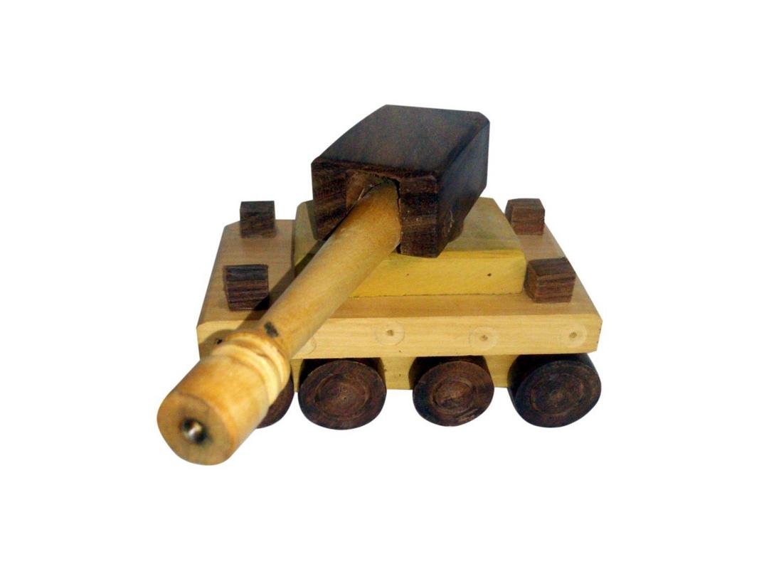 Worthy Wooden Toy Tank for Kids