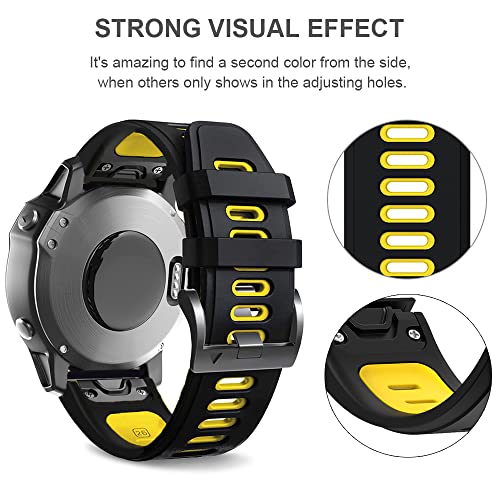 Correa de silicona de 26 mm para Garmin Fenix 6X Pro y 5X 4