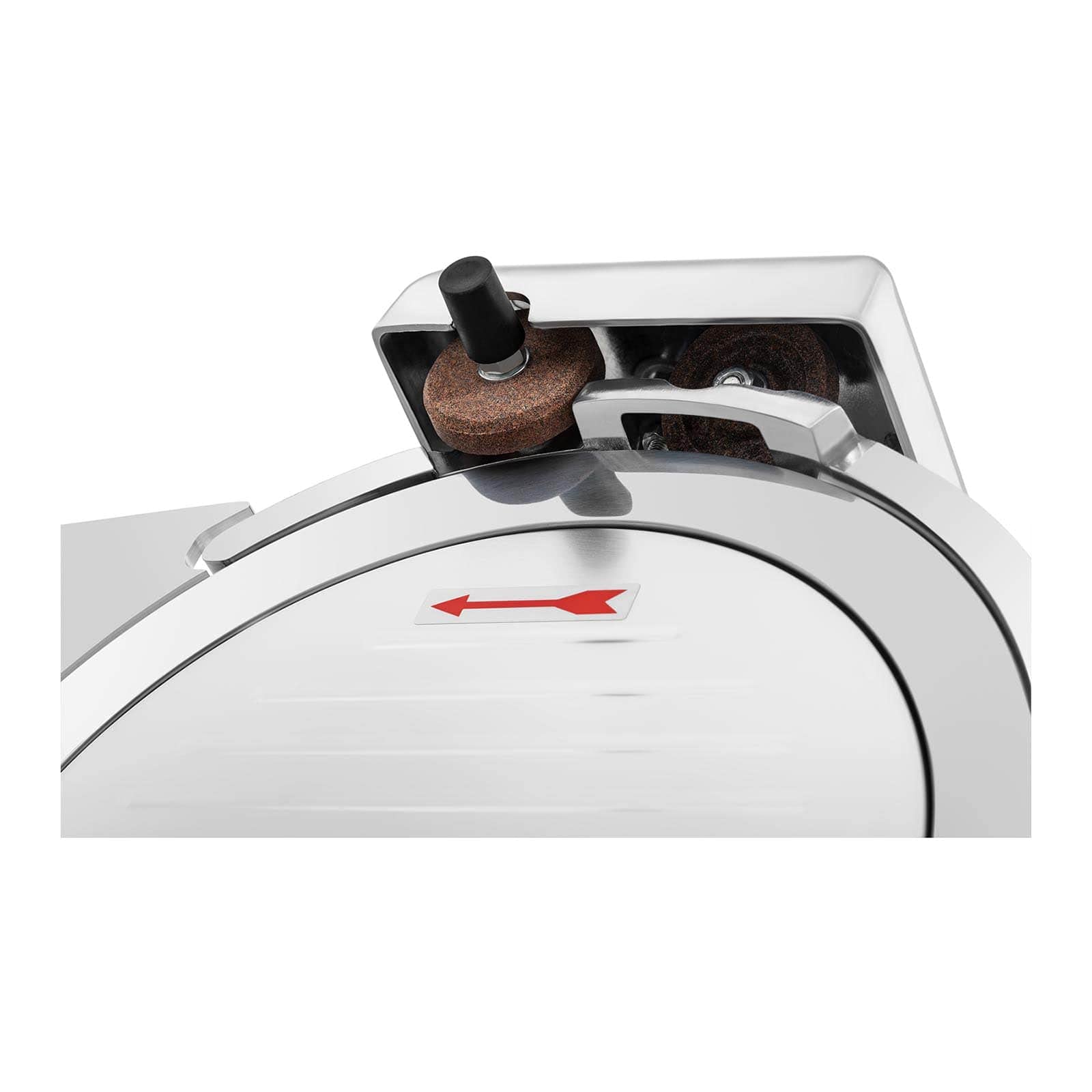Royal Catering Affettatrice Elettrica Affettatrice con Affilacoltelli RCAM-250E (Ø 250 mm, 0-8 mm, 150 W, 480 giri/min)