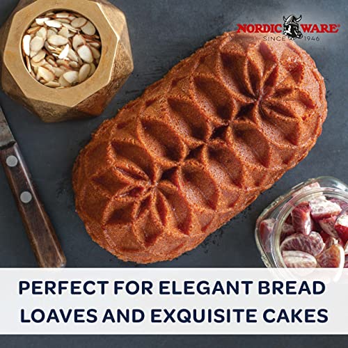 Nordic Ware Jubilee Loaf Pan, 6 Cup, Gold by Nordic Ware - Image 2