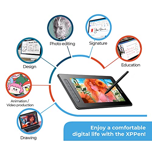 Image of XP-Pen Artist 10 2Nd Gen Display Tablet 10.1 Inch- Pen Tablet with Tilt Support, 6 Shortcut Keys, 8192 Levels of Pressure Sensitivity, X3 Elite Stylus & Fully Laminated Display - Black