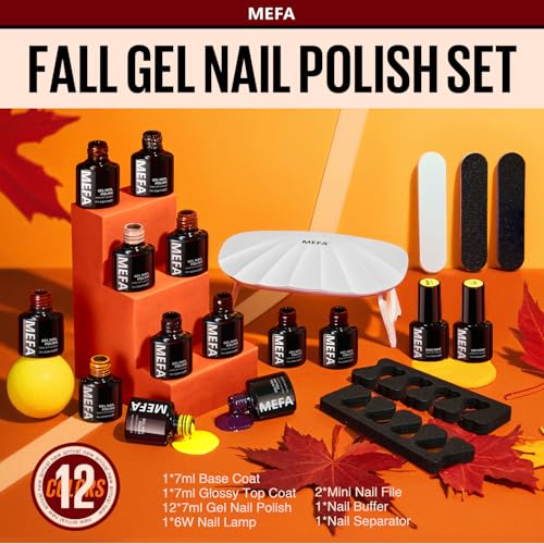 Mefa MF-00251 19 Pcs Gel Nail Polish Kit thumb #8