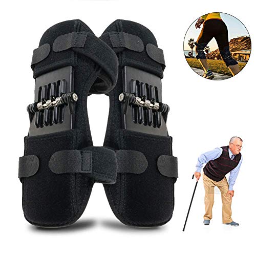 Image of Spring Knee Support Brace for Men & Women | Adjustable Knee Stabilizer with Side Springs | Gym Workout Running Squats Joint Support Strap.(Multicolor |Pair of 1)