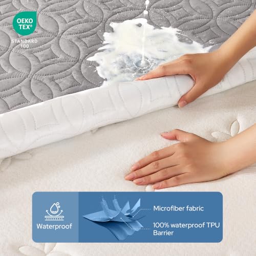 Image of BEDLORE Waterproof Mattress Protector, California King Size Mattress Pad