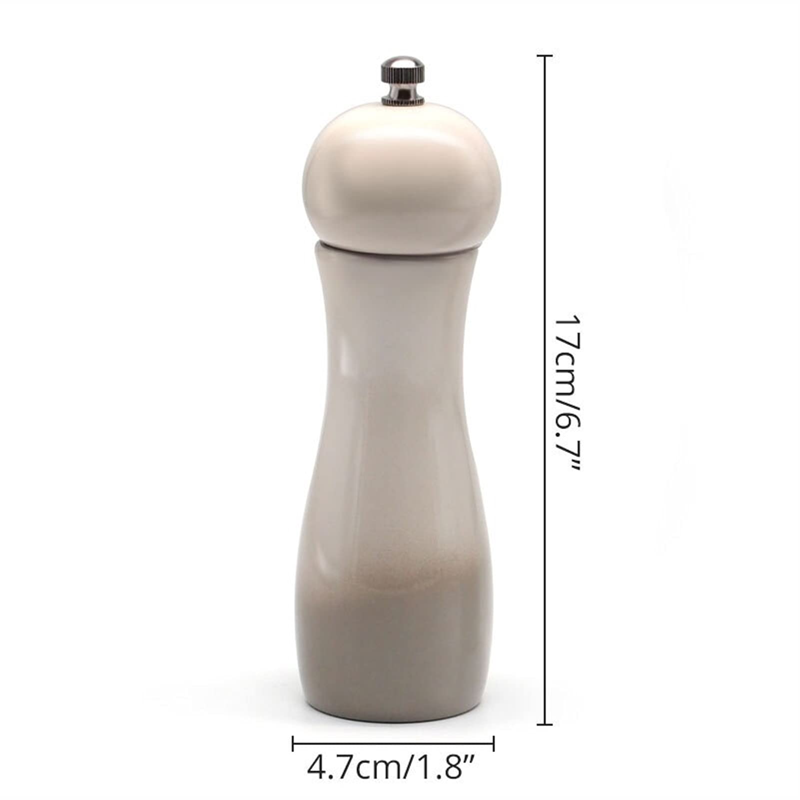 Macina Sale e Pepe Smerigliatrice di sale e pepe con cerminella ceramica regolabile rooqueness elegante peperone shaker smerigliatore pepe manuale for spezie fresche Macinaspezie ( Color : PU x 2 )