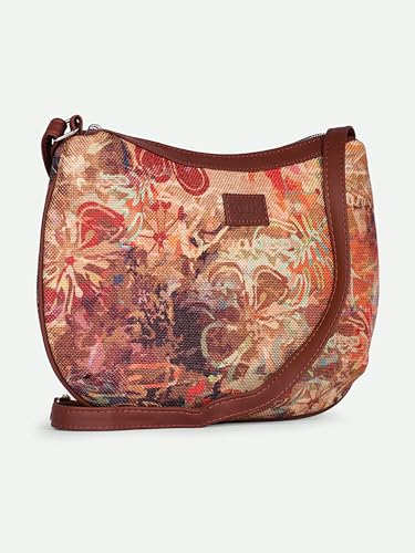 Image of ZOUK 100% PeTA Approved Vegan Leather Print Shoulder Bag for Women