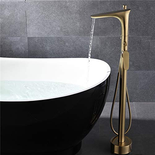 Robinet de baignoire autoportant laiton sans éclaboussure
