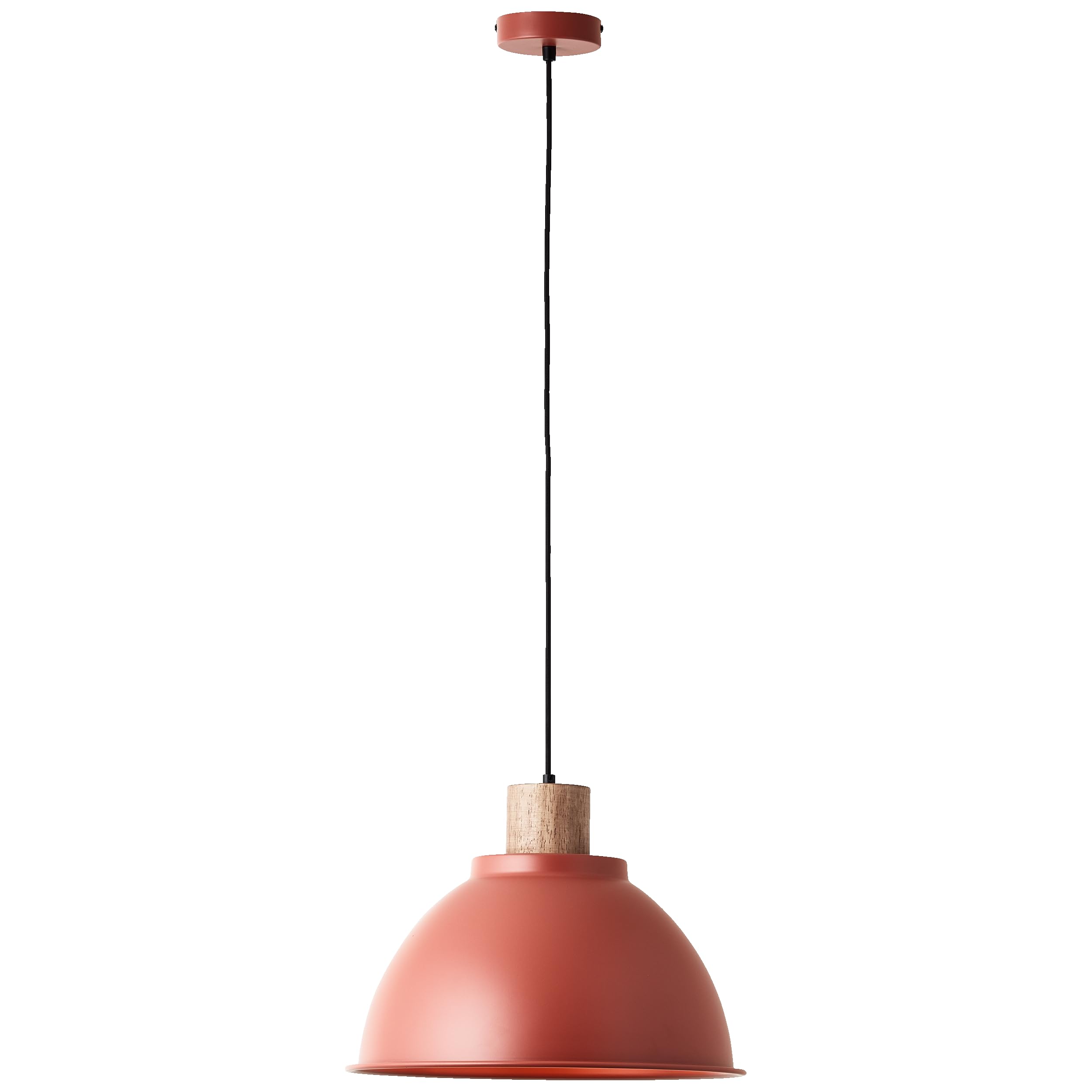 Lightbox Skandinavische Hängeleuchte Ø 38 cm - moderne Pendelleuchte mit kürzbarem Kabel - Lampe für Küche und Esszimmer - E27 Fassung & exkl. LED