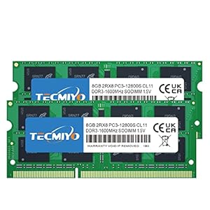 Tecmiyo DDR3-Laptop Arbeitsspeicher 16GB Kit