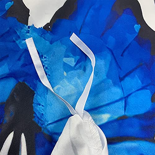 Qjmiaofang Butterfly Bedding Set Twin Size Kids Blue Butterflies Duvet Cover Bed Set 2 Piece Include Watercolor Butterfly Quilt Cover And 1Pcs Pillowcase For Women Teen Girls Bedding (No Comforter) #TOP2