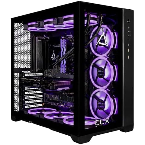 CLX Set Gaming Desktop - Liquid Cooled Intel Core i9 13900KF 3GHz 24-Core Processor, 64GB DDR5 Memory, GeForce RTX 4070 12GB GDDR6X Graphics, 2TB SSD, 6TB HDD, WiFi, Windows 11 Home 64-bit Cover