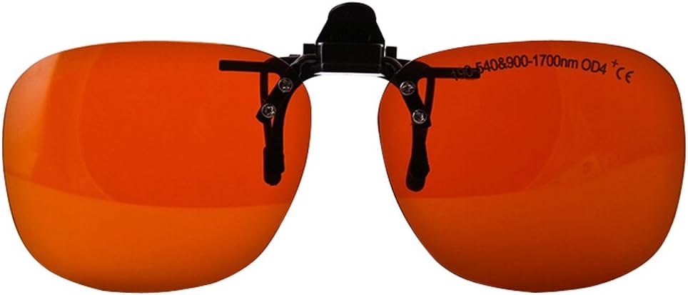 BIPEE YH-14C Flexible Clip-on Flip Up Laser Safety Glasses, 190-540nm & 900-1700nm, 60% VLT, YAG Laser