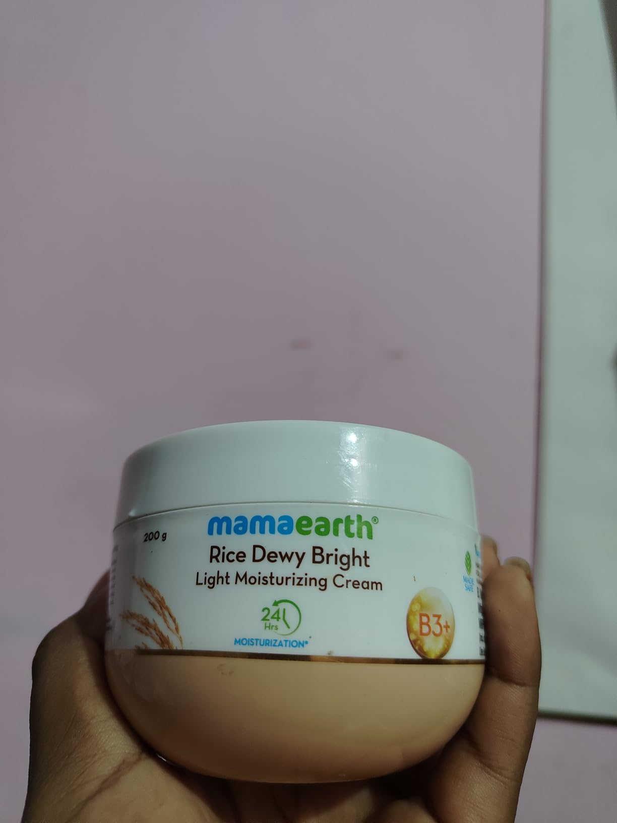 Mamaearth Rice Dewy Bright Light Moisturizing Cream With Rice Water ...