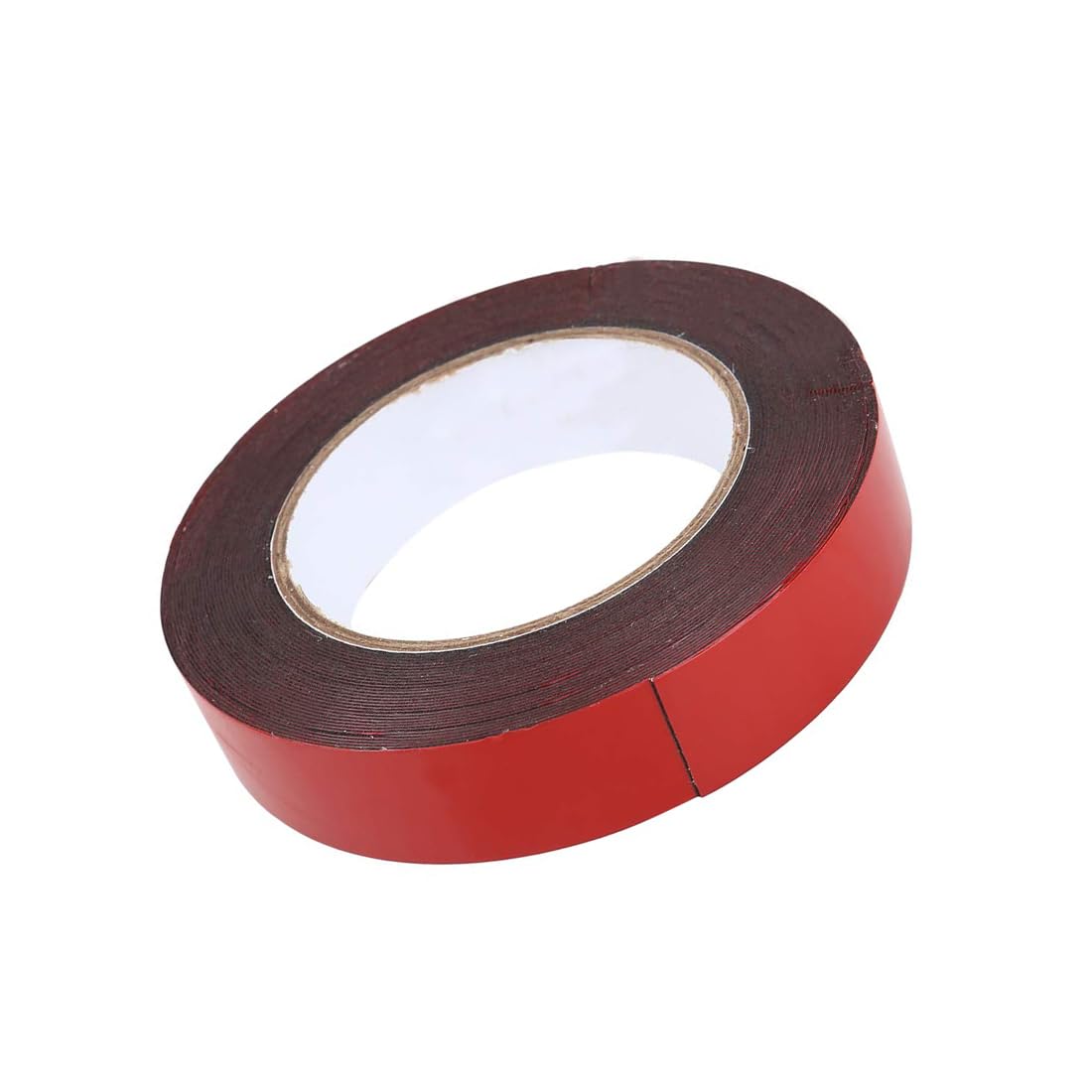 Unifizz Ruban adhésif double face en mousse rouge 10 m x 25 mm x 0,5 mm