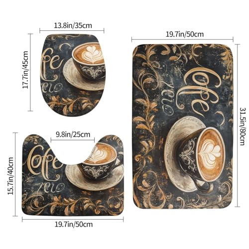 Juego de tazas de café decorativo para transformar el baño en un espacio acogedor 3
