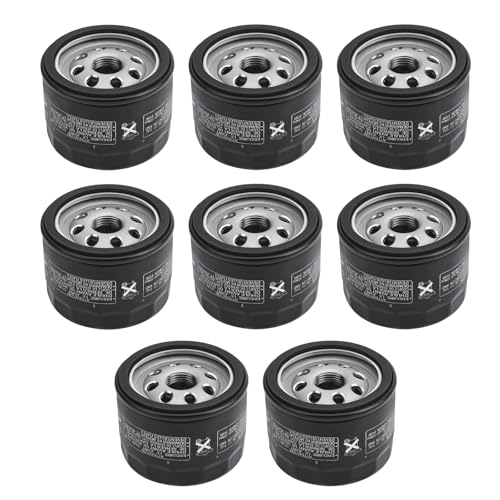 Image of 12 050 01-S Oil Filter12 050 01 Replacement for Cub Cadet,Craftsman,Troy Bilt,Gravely,Replace 49065-0721 49065-7007 Am125424 KH-12-050-01-S 492932s 12-050-08 Lawn Mower Oil Filter(8PCS)