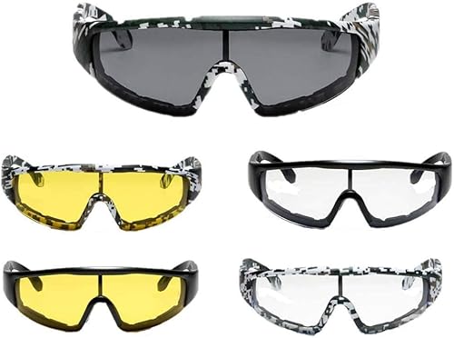 Dplus 5 lentes deportivos para exteriores, lentes de sol polarizados, motocross, ATV, motocross, anti-UV, ajustables, para montar en todo terreno,
