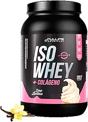 Whey Isolado Sem Lactose Com Colageno e Zero Açúcar 907g (907g, Baunilha)