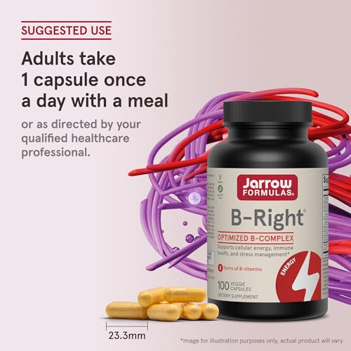 Jarrow B-Right Vitamin B Complex Formula, 100 Capsules - image 6