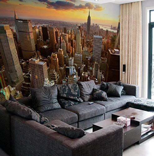 Papier peint 3d paysage New York pour masquer un mur abîmé - 4