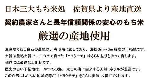 Amazon.co.jp: 令和7年産 佐賀県産 もち米 玄米30kg【ヒヨクモチ