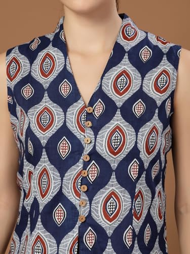 Image of Stylum Women's Bandhej Printed Rayon Peplum Top