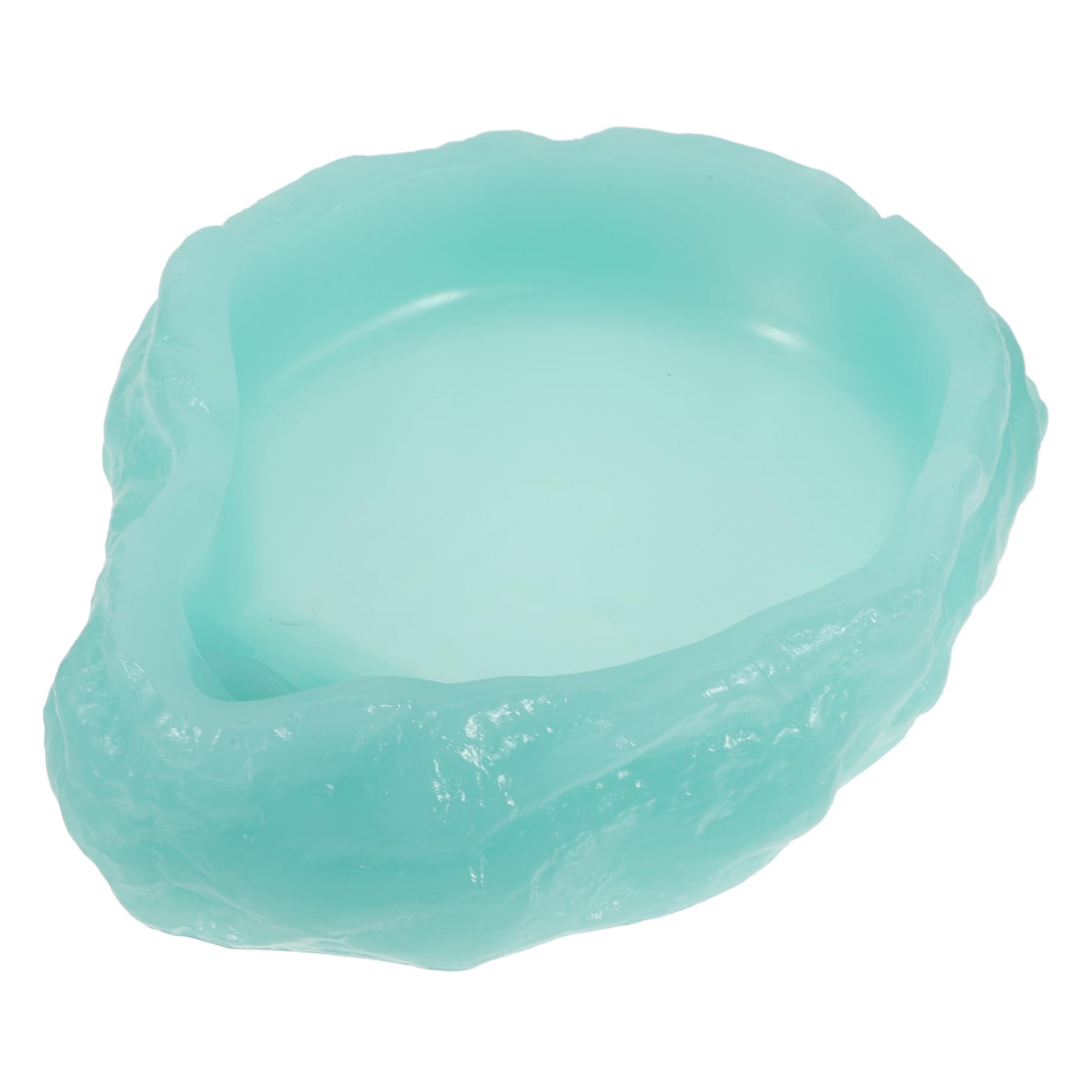 ORFOFE Reptile Feeding Dish Luminous Tortoise Water Bowl for Reptiles Non Slip Design Durable and Wear Resistant Feeding Bowl for Bearded Dragons Lizards Frogs and Tortoises