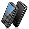 Power-Bank-Soxono-Solar-Charger-30000-mAh-Slimmest-and-Lightest-Portable-Charger-2-USB-Ports-High-Speed-Panel-External-Battery-for-iPhone-Samsung-Galaxy-and-More SOXONO Portable Charger Power Bank - 30000mAh Solar Charger, 2 USB Ports High-Speed Panel External Battery Pack for iPhone, Android and More