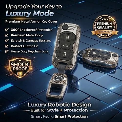 Image of Luxury Waterproof New Transformer Series Soft Silicon Car Key Shell with Keychain for Polo Vento Jetta Ameo Passat and Skoda Rapid Laura Superb Octavia Fabia Yeti 3 Button Flip Key Black